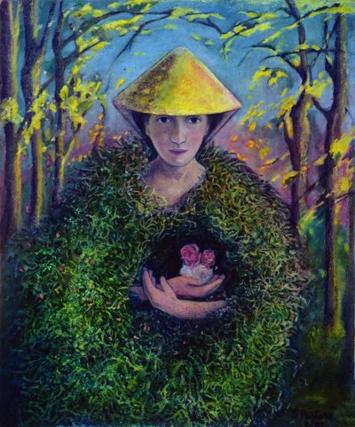 Brighid of the Green Mantle, 2007 by Silvia Pastore